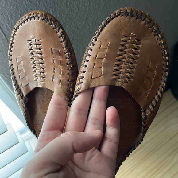 Vintage Steven Leather Espadrille Slide Mules - Picture 2 of 5